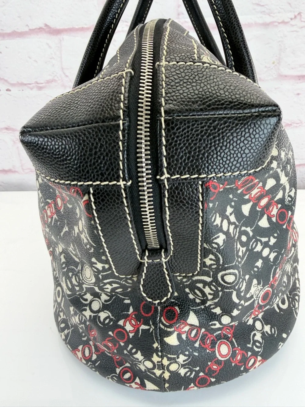 Chanel Coco Optic Graphic Bowler Large Bag